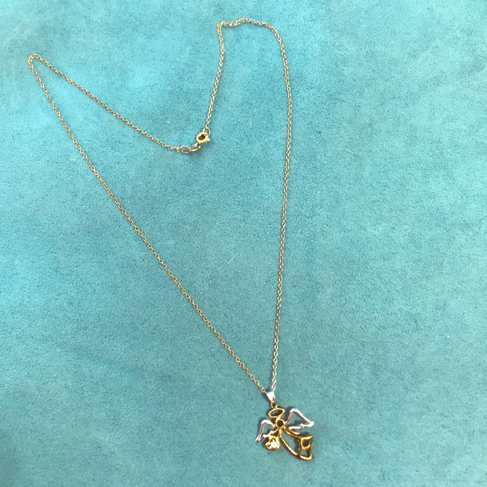 Twotone Angel Necklace